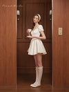 First Date Puff Sleeves Mini Dress