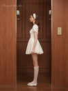 First Date Puff Sleeves Mini Dress