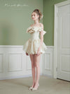 First Date Diamond-Embellished Puffy Dress