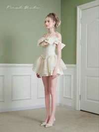 First Date Diamond-Embellished Puffy Dress