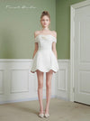 First Date Camellia Off-Shoulder Date Sweet Off-Shoulder Dress