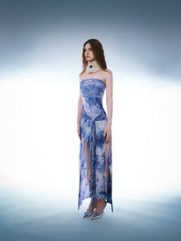 OCEAN BLUE DYED JUPITER DRESS