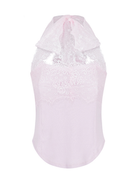 BNFROM baby mint lace holter top [pink]