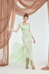 Sheer Luck Ayla Slit HemHalter Maxi Dress