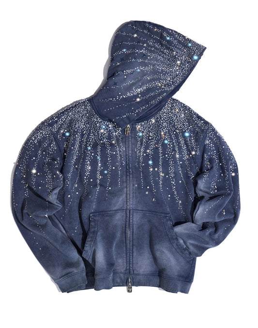 BORC Birth of Royal Child 20K Stellar Diamond Hoodie Blue