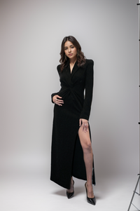 Idalia V-Neck Slit Maxi Dress