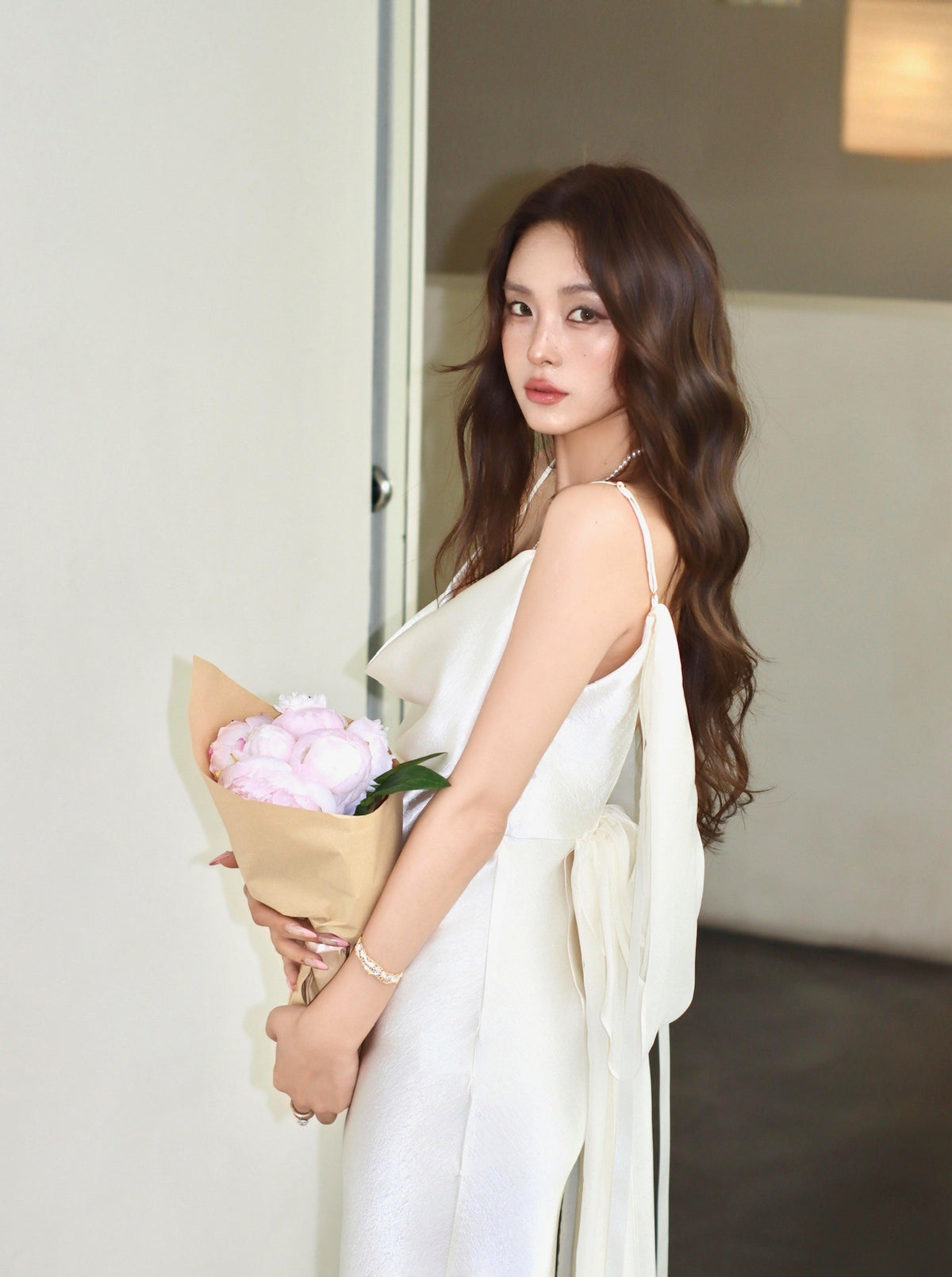 Fa Sogno Dawn Veil White Gown