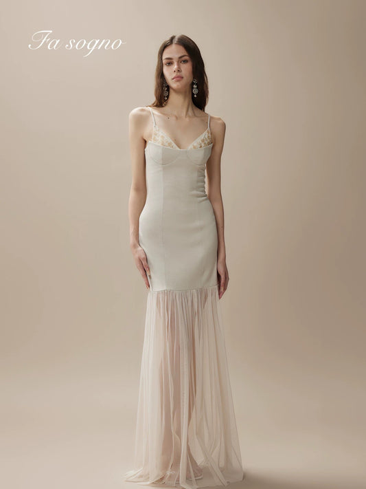 Fa Sogno Glimmering Whisper Formal Tulle Maxi Dress product image 1