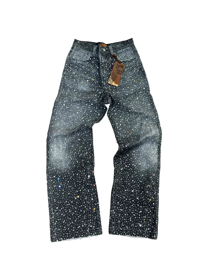 BORC Birth of Royal Child 20K Swarovski Diamond Pants Black