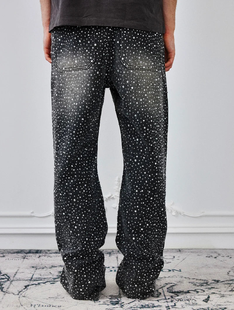 BORC Birth of Royal Child 20K Swarovski Diamond Pants Black