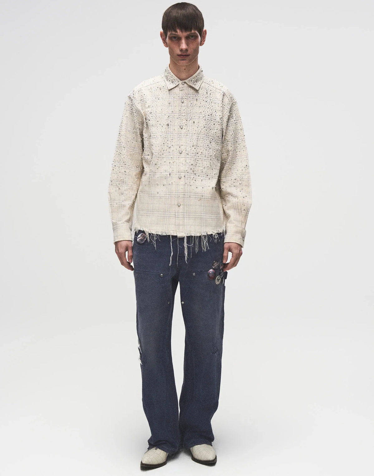 BORC Birth of Royal Child 20K Pearl Diamond Shirt Beige