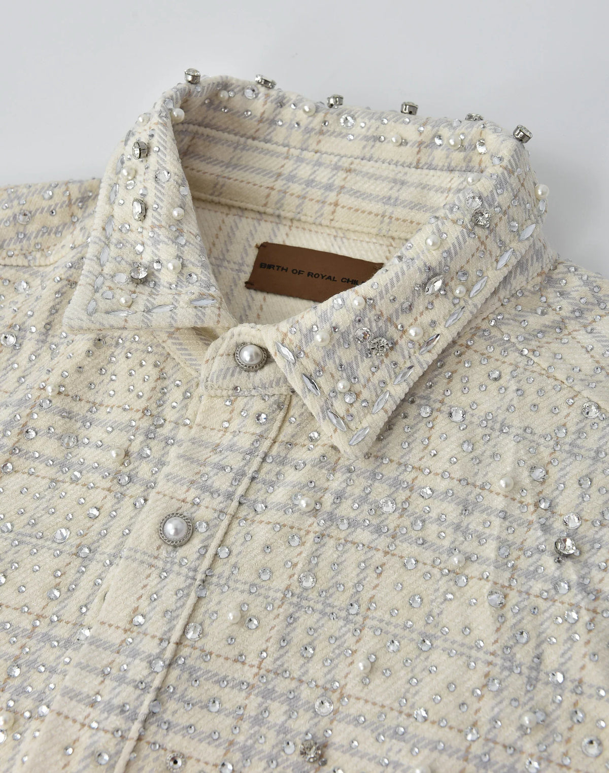 BORC Birth of Royal Child 20K Pearl Diamond Shirt Beige