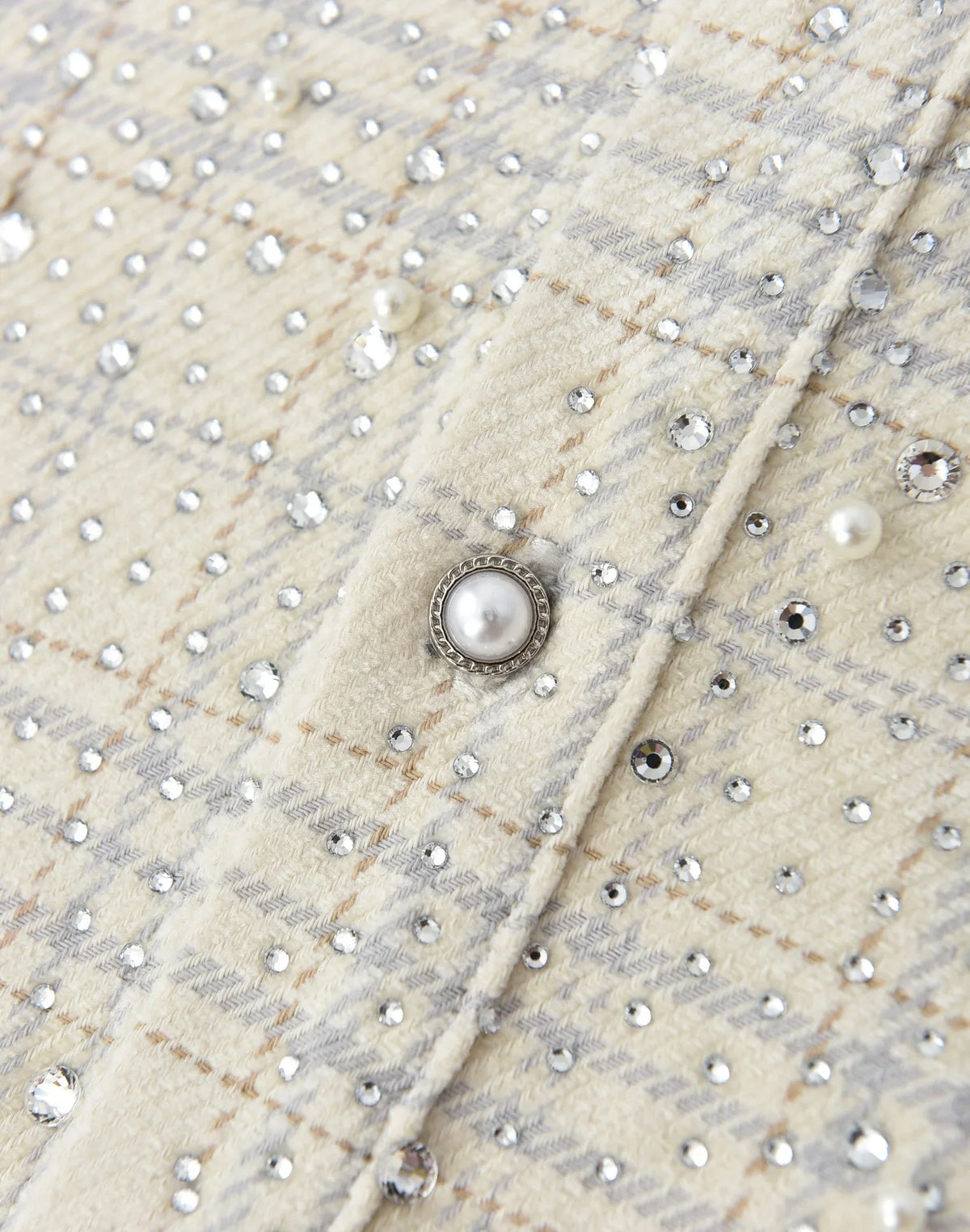BORC Birth of Royal Child 20K Pearl Diamond Shirt Beige