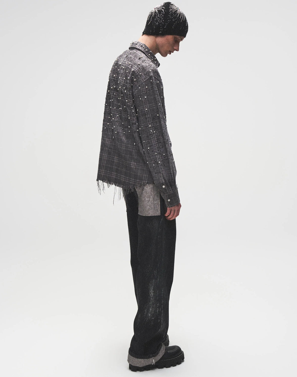 BORC Birth of Royal Child 20K Pearl Diamond Shirt Grey