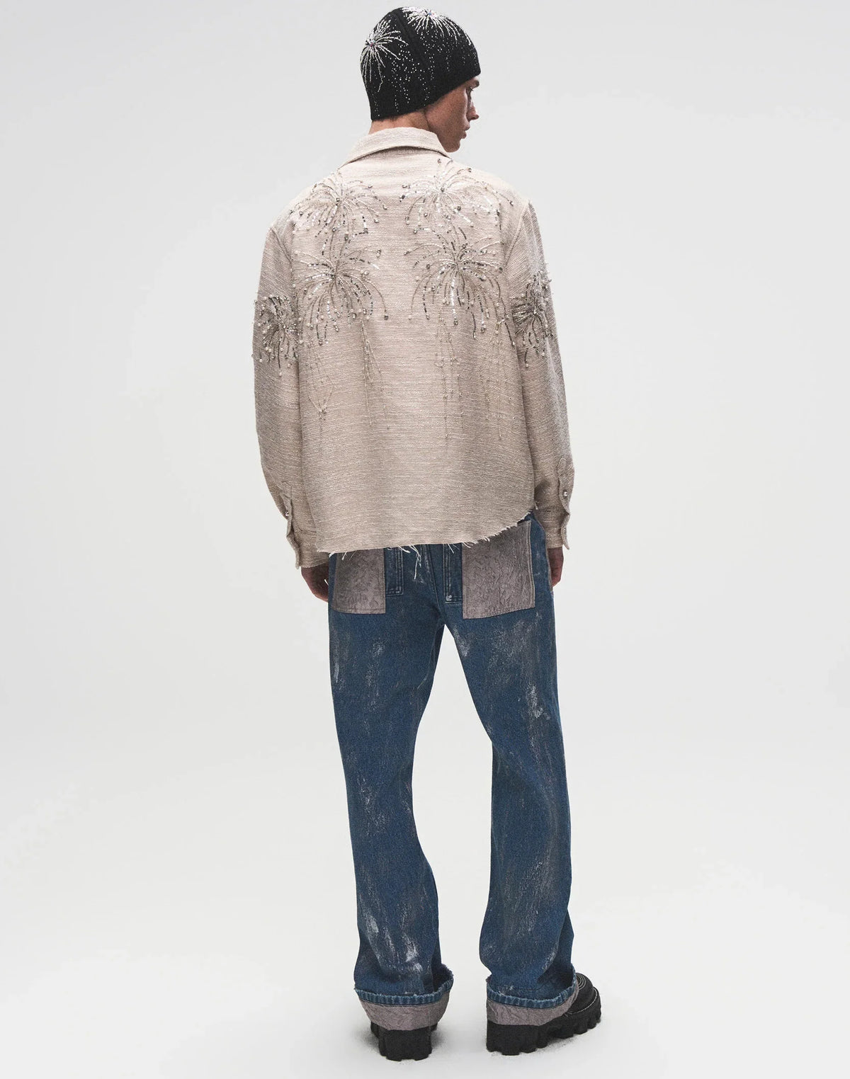 BORC Birth of Royal Child Fireworks Beaded Diamond Shirt