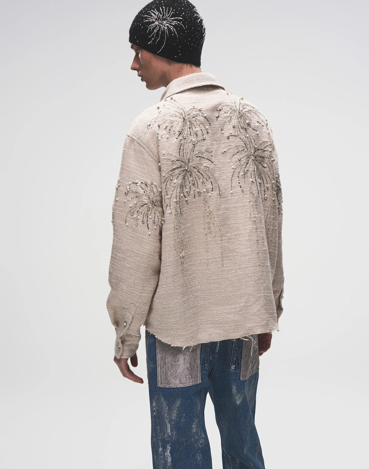 BORC Birth of Royal Child Fireworks Beaded Diamond Shirt