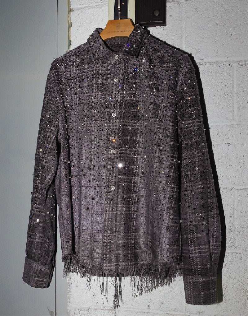BORC Birth of Royal Child 20K Pearl Diamond Shirt Grey