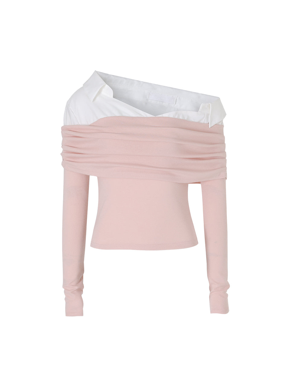 Not Your Rose Lily Off-Shoulder Long-Sleeve Top Pink