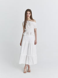Not Your Rose Ivory One-Shoulder Short-Sleeve Top