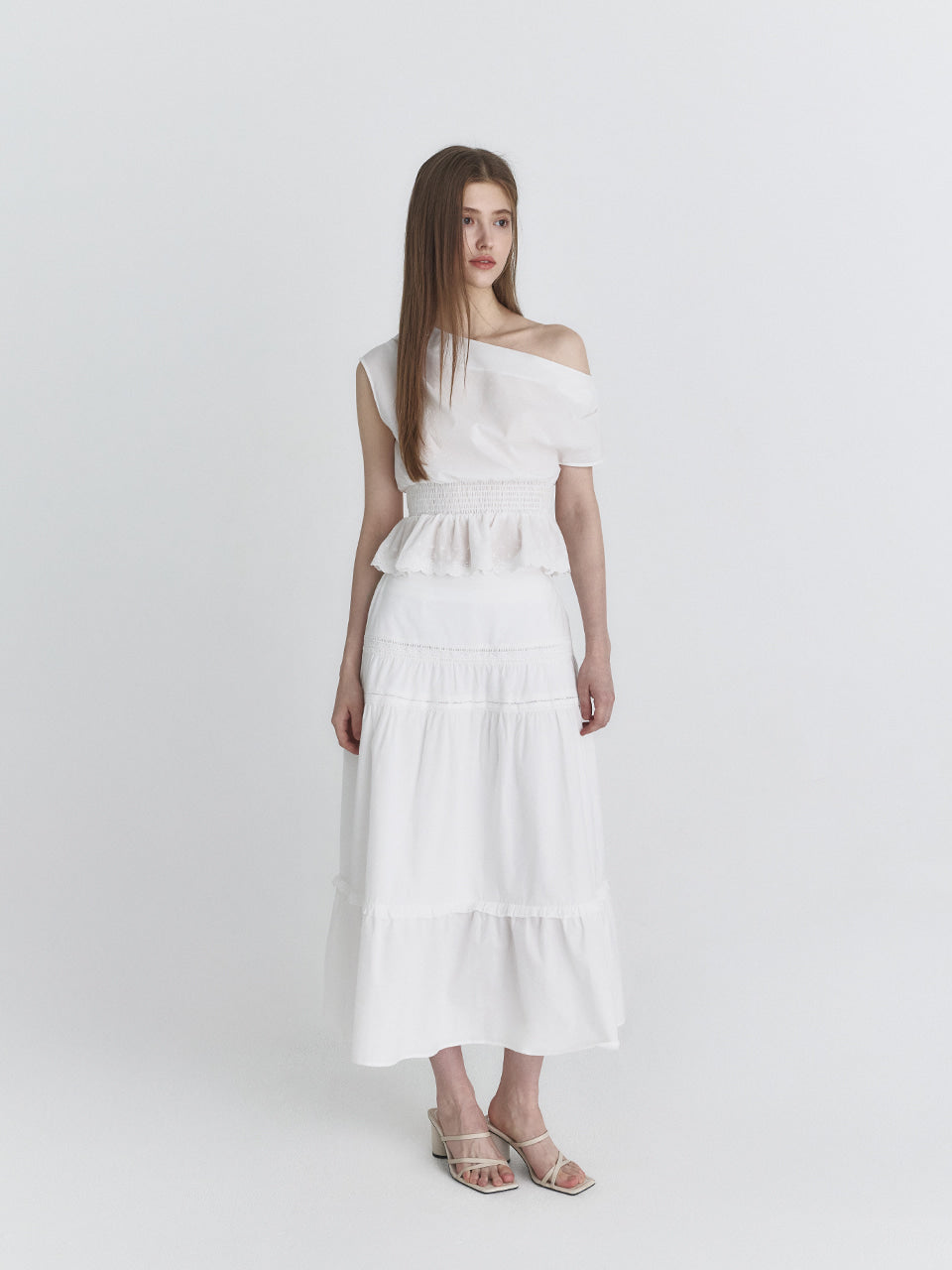 Not Your Rose Ivory One-Shoulder Short-Sleeve Top
