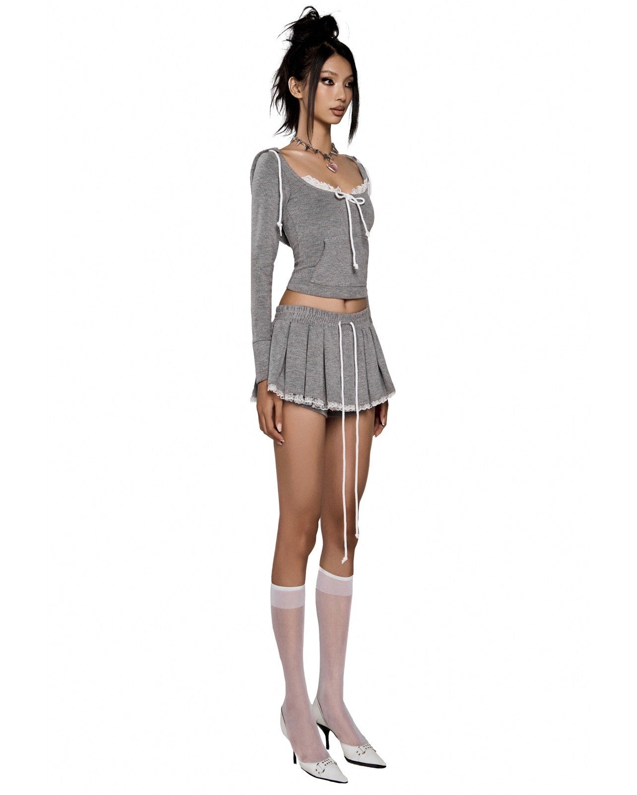 LSOUL Carlos Gray Sweatshirt Set