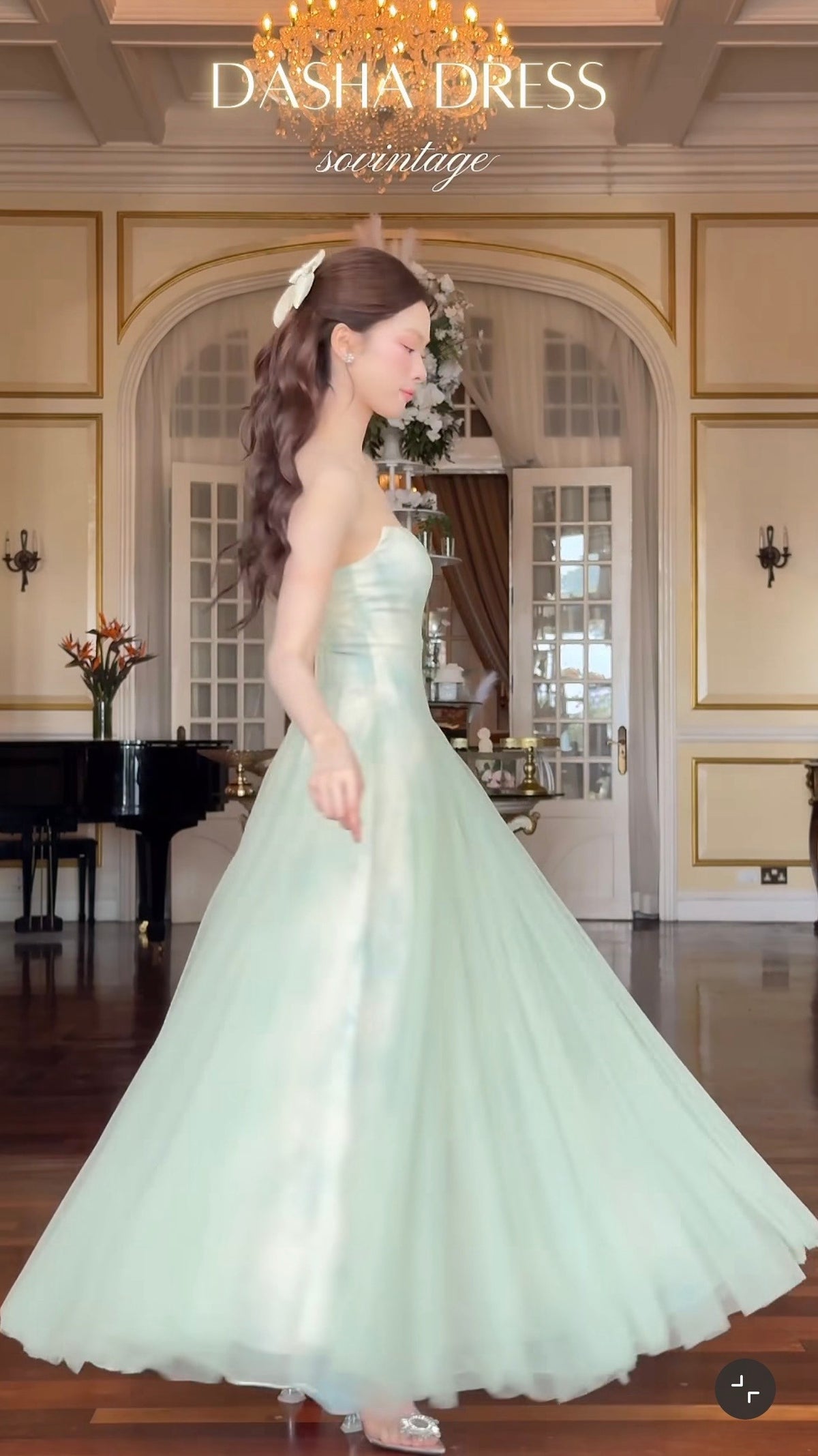 SoVintage Dasha Mint Green Slip Dress