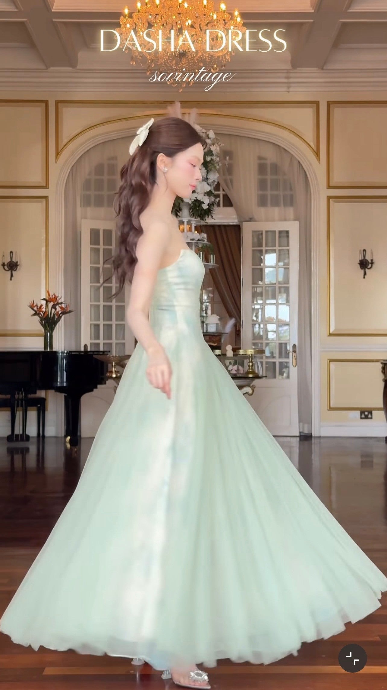 SoVintage Dasha Mint Green Slip Dress